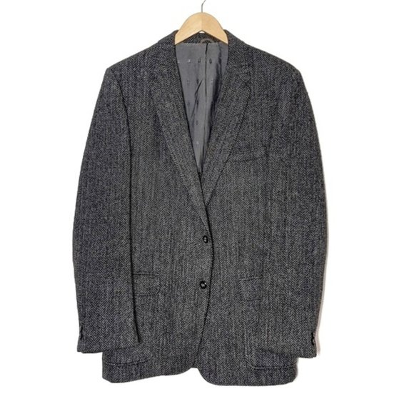 Vintage Eddie Bauer Harris Tweed Sport Coat Blazer Jacket 42 Long - Picture 1 of 13